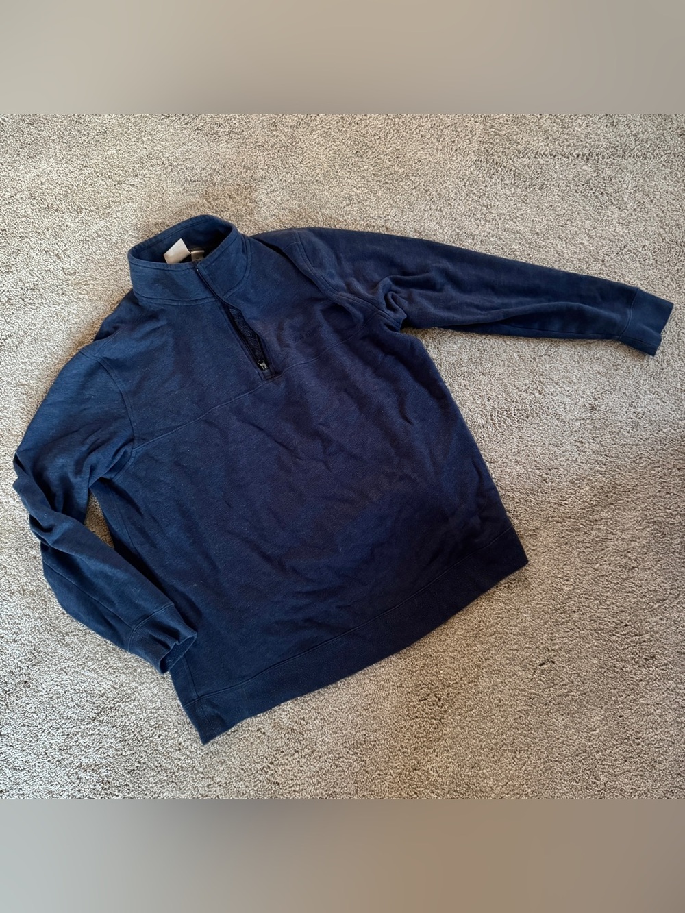 Field & Stream - Men’s 2XL (XXL) Navy Blue Quarter Zip Pullover Sweater